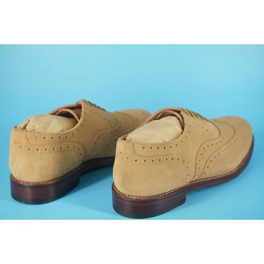 Allen Edmonds Hendrix Wingtop Oxford Suede Lace Up Dress Shoes SZ 9.5 New $495